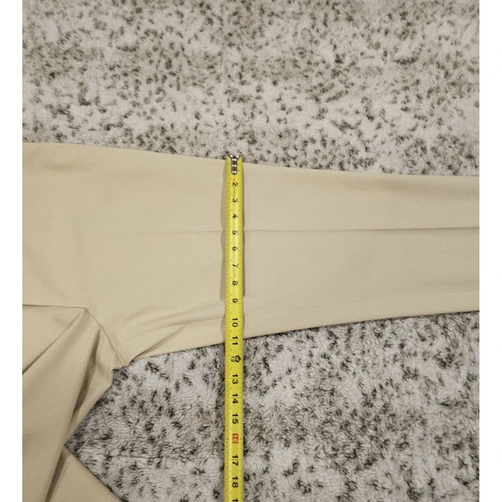 Talbots Chatham Ankle Pants Size 16 Tan Khaki Side Zip Cotton Blend NWT